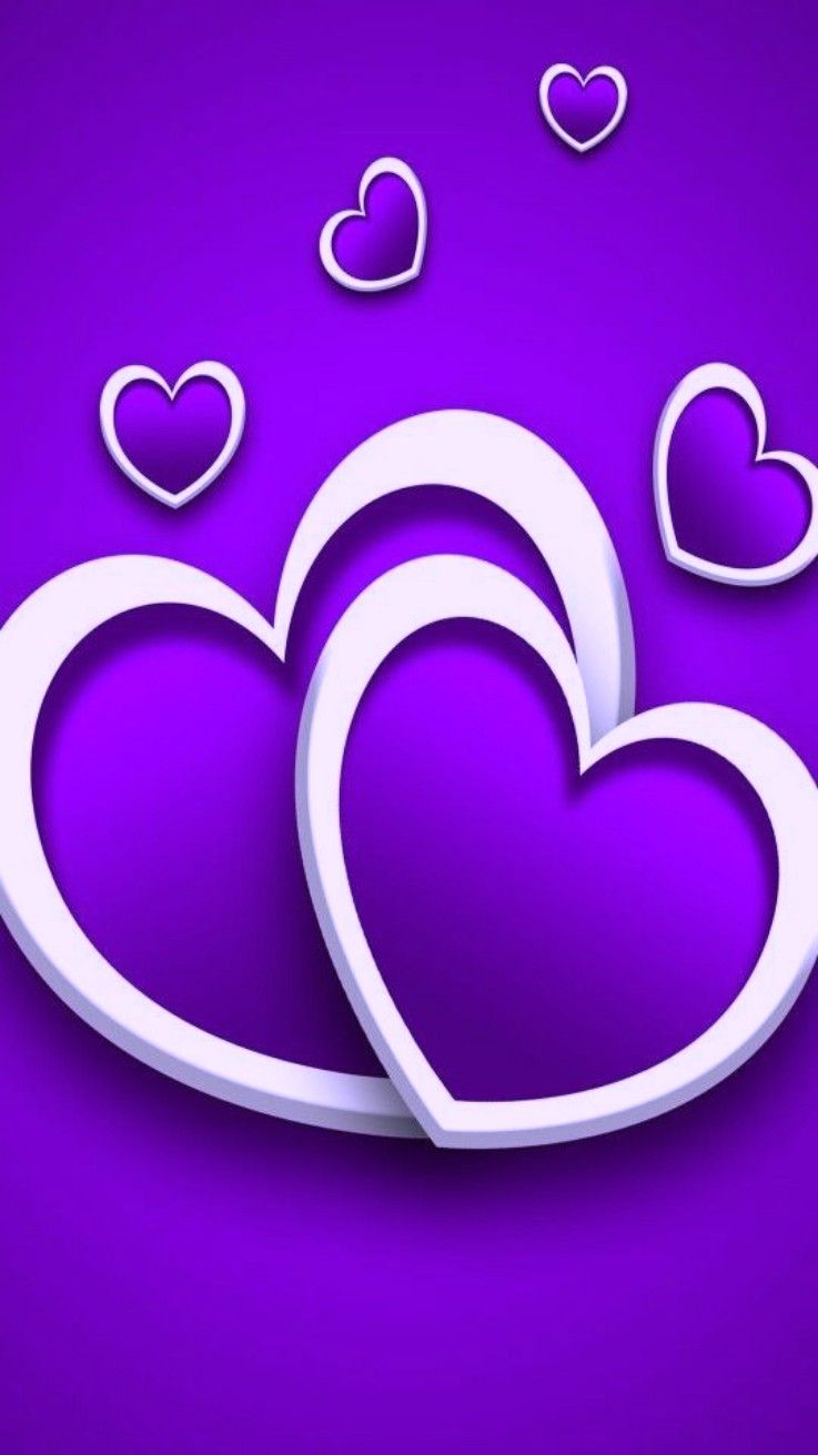 Sha Ron Clark On Heart Image Wallpaper Purple