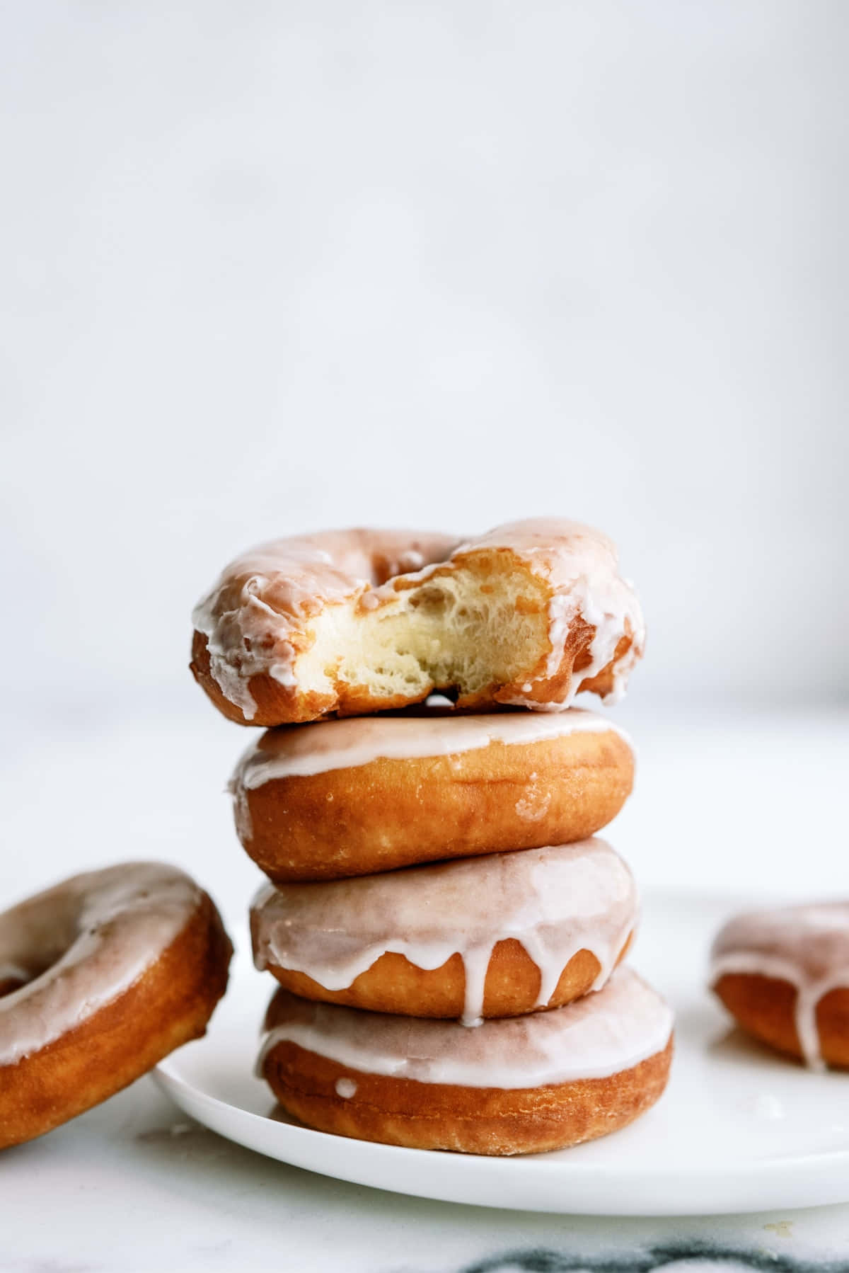 Start Your Morning With A Delicious Glazed Donut Wallpaper