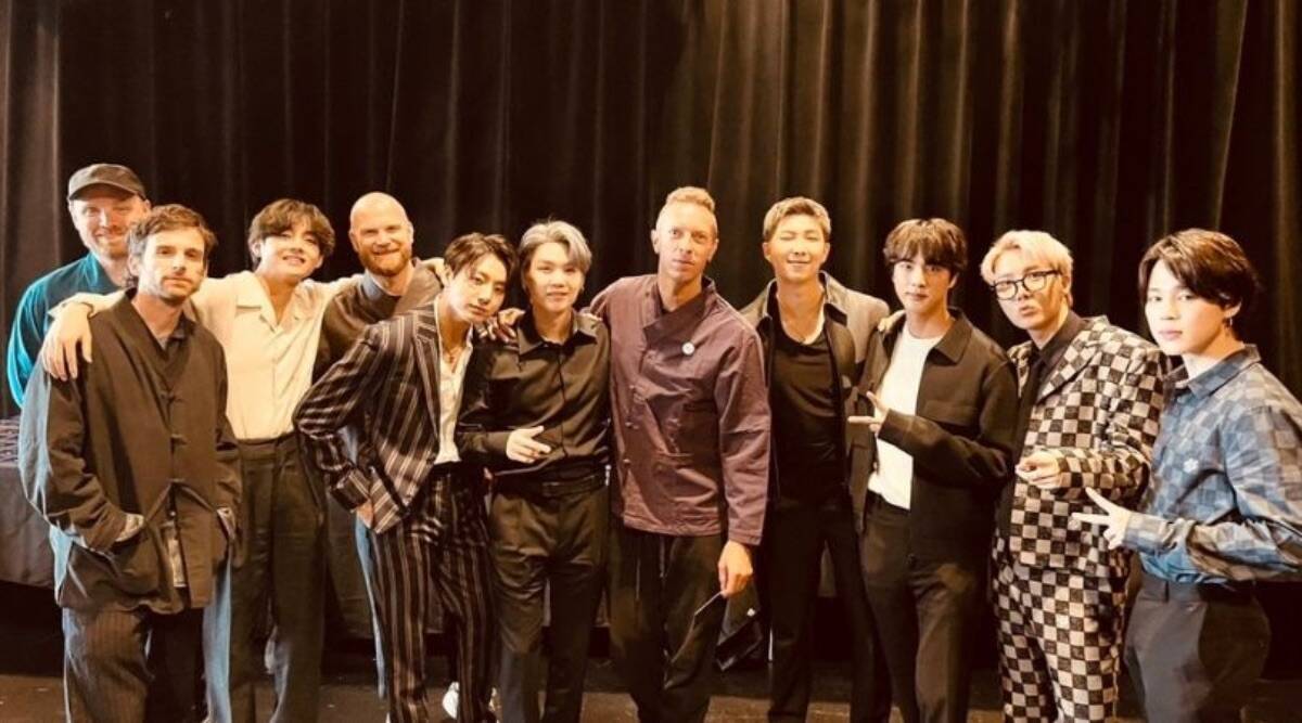 Bts Meets Coldplay In New York Ahead Of My Universe Release