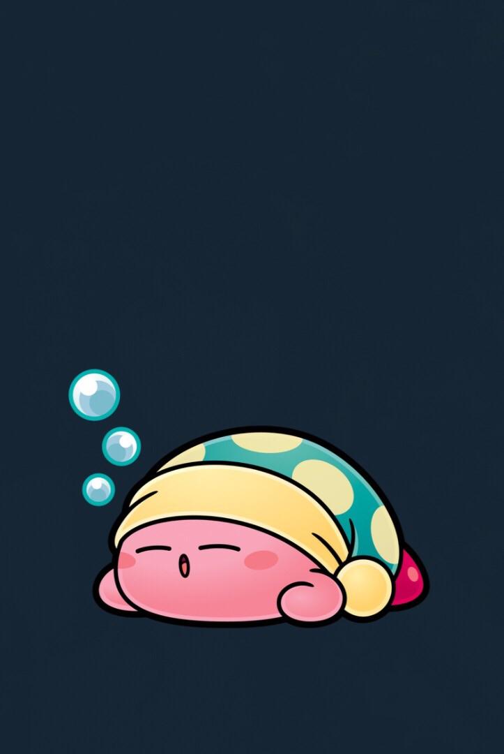 I Put Together A Simple Sleep Kirby Wallpaper For Myself Use It