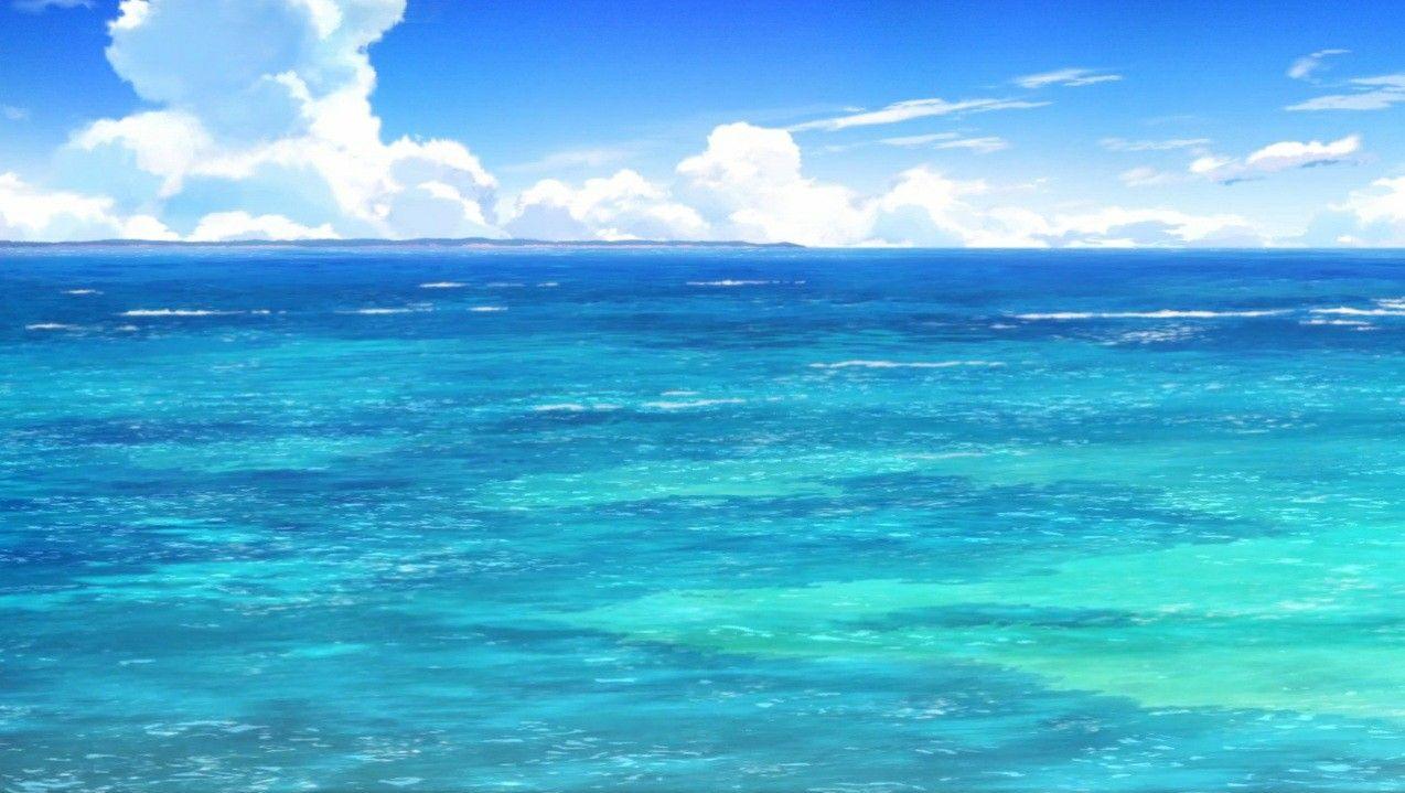 Anime Art Wallpaper Sea Ocean Background Beach Background