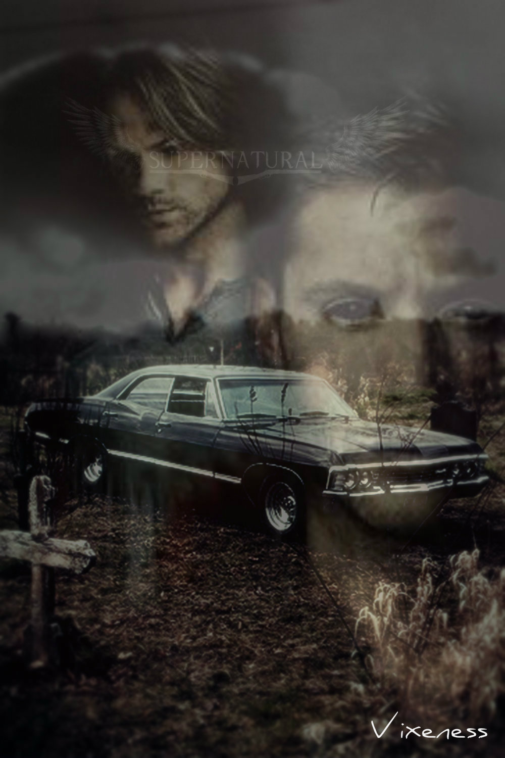 Supernatural Chevy Impala iPhone Wallpaper By Vixen1337 On