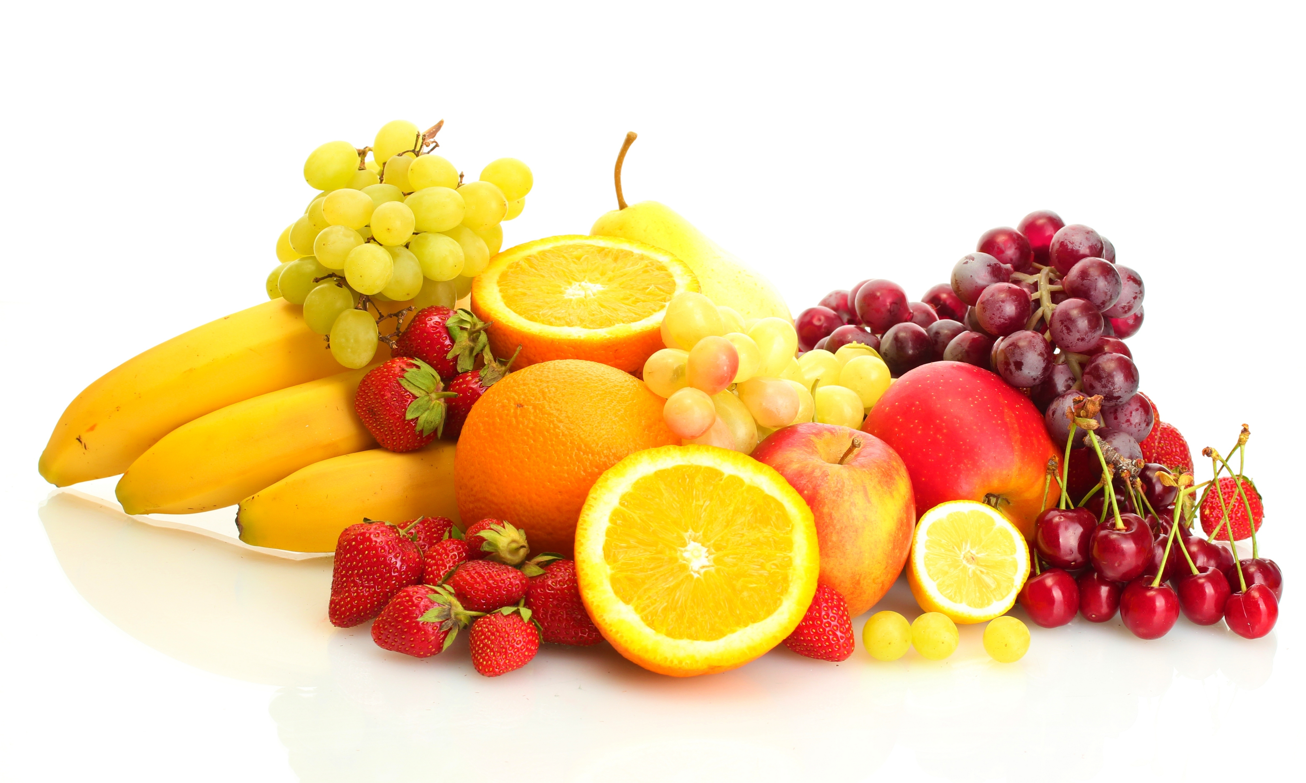 Still Life Of Fruit And Berries Wallpaper Image