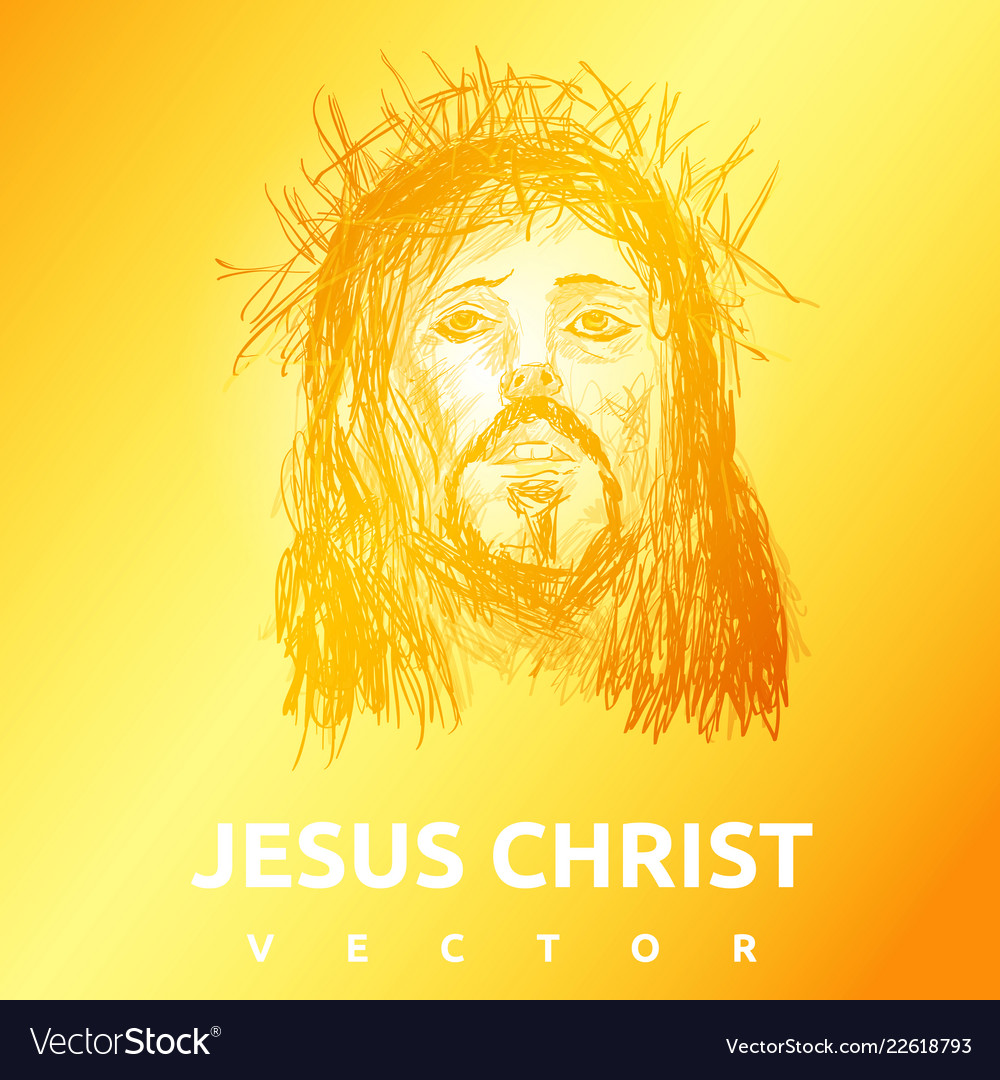 Light Jesus Christ Sun Background Royalty Vector Image