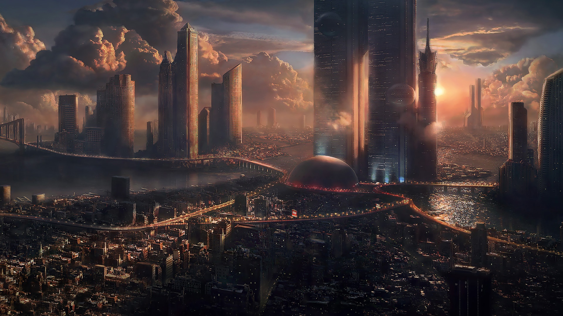 Futuristic City Wallpaper