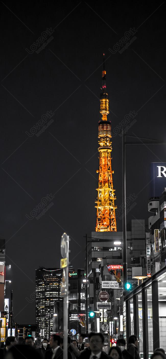 Night Scene Tokyo Mobile Wallpaper Images Free Download on Lovepik