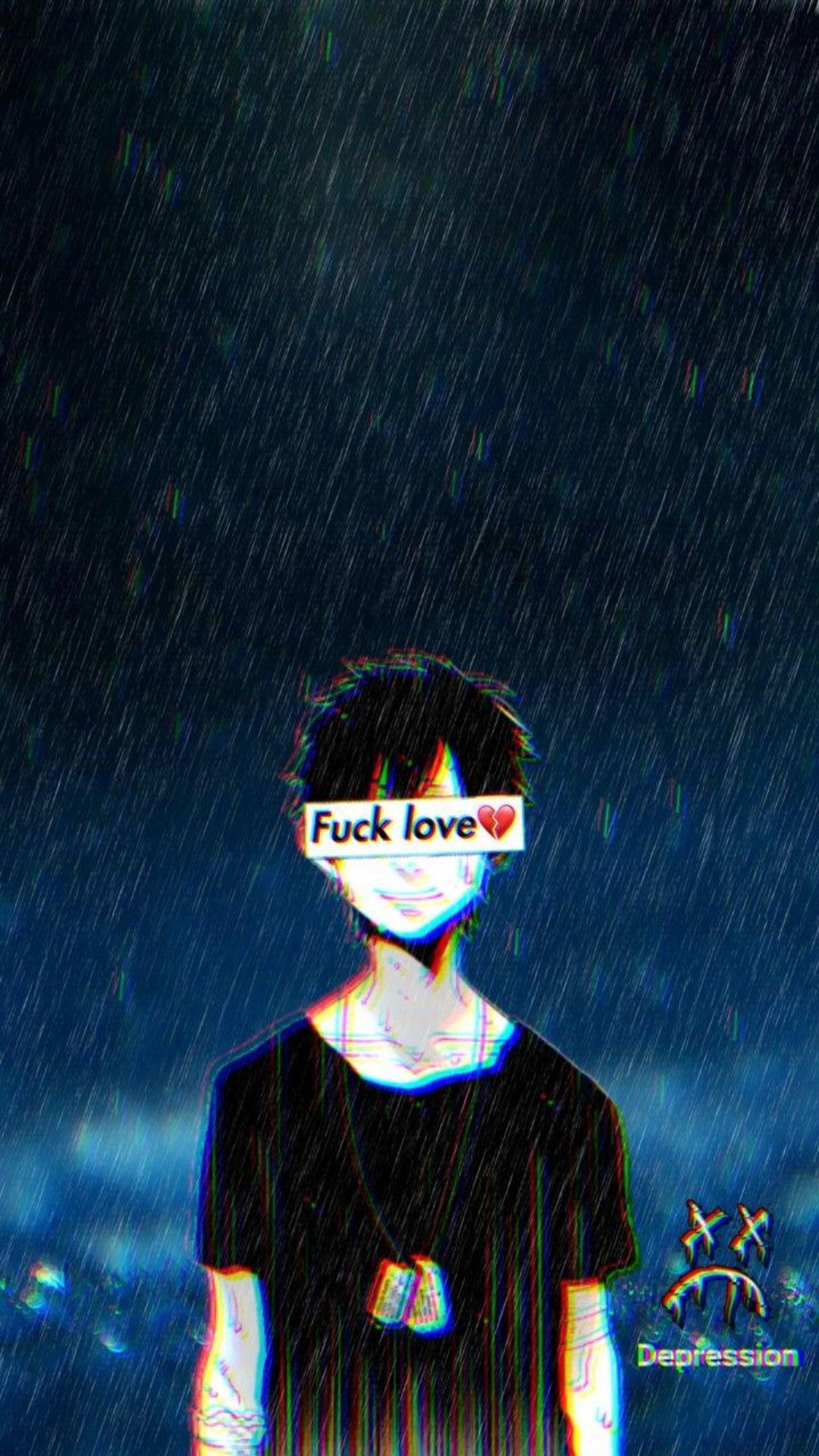 Sad Anime Background Wallpaper