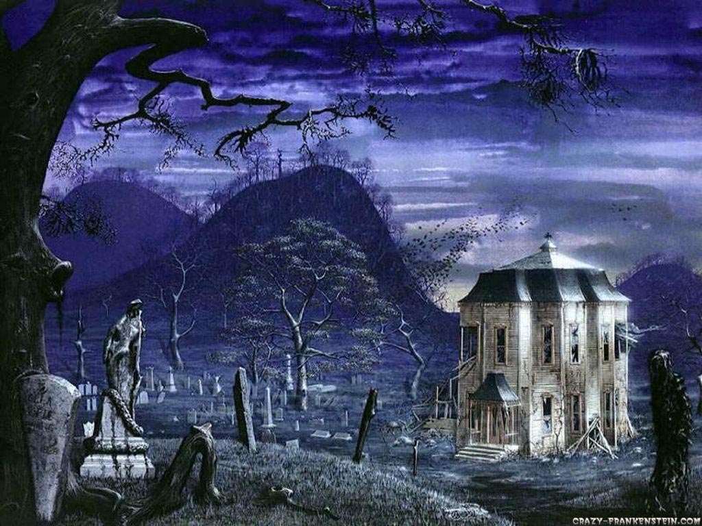 Halloween Holiday Wallpaper Crazy Frankenstein