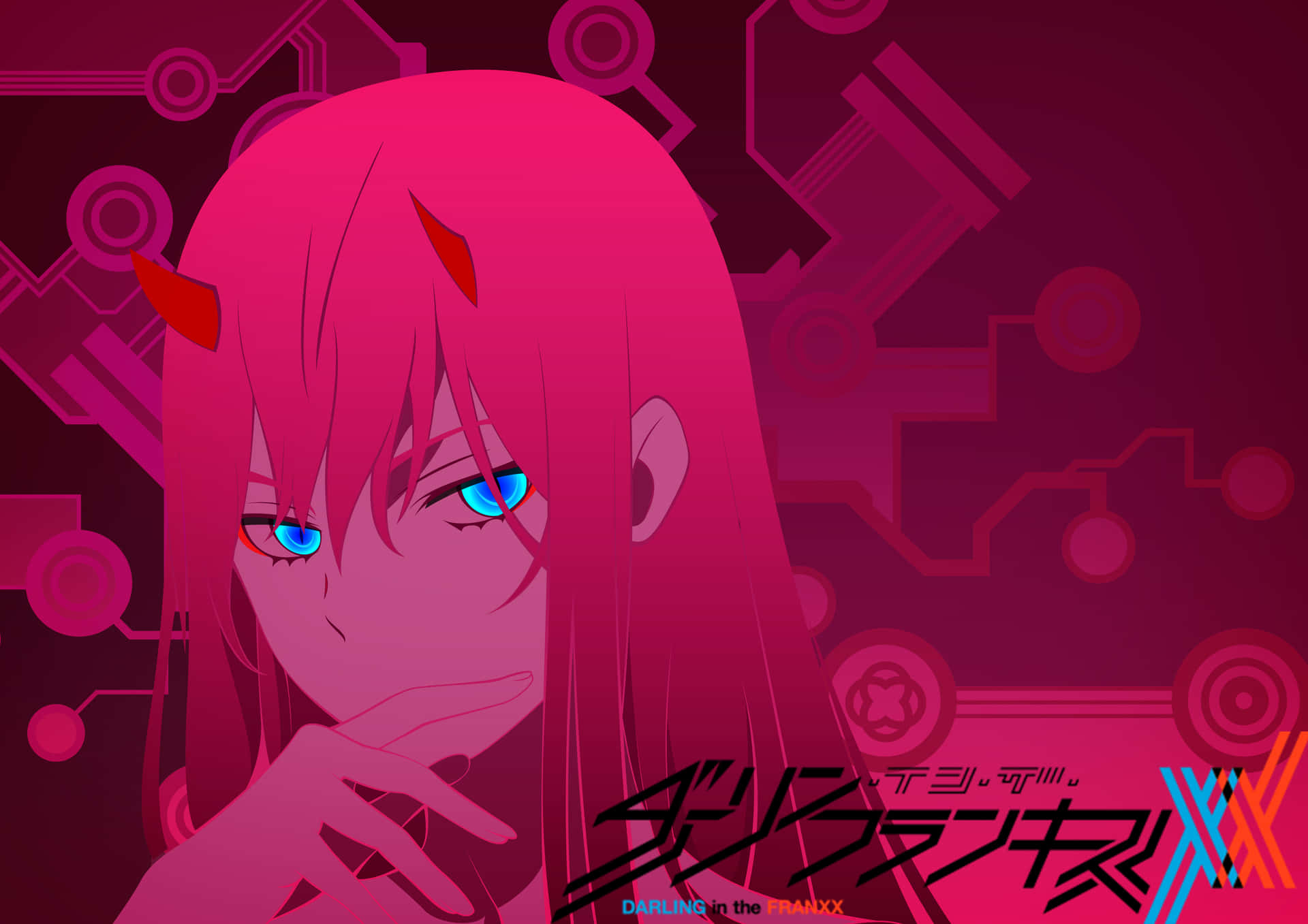 Zack And Zero Two In Their Robot Battle Suits From Darling Wallpaper