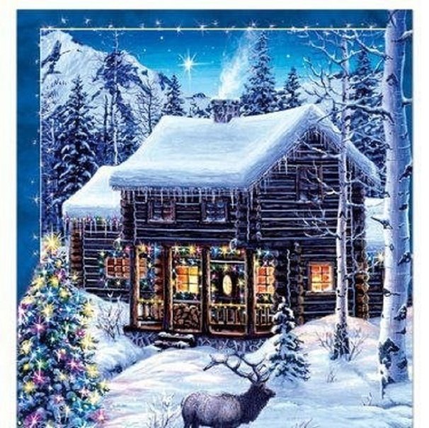 Christmas Cottage Wallpaper