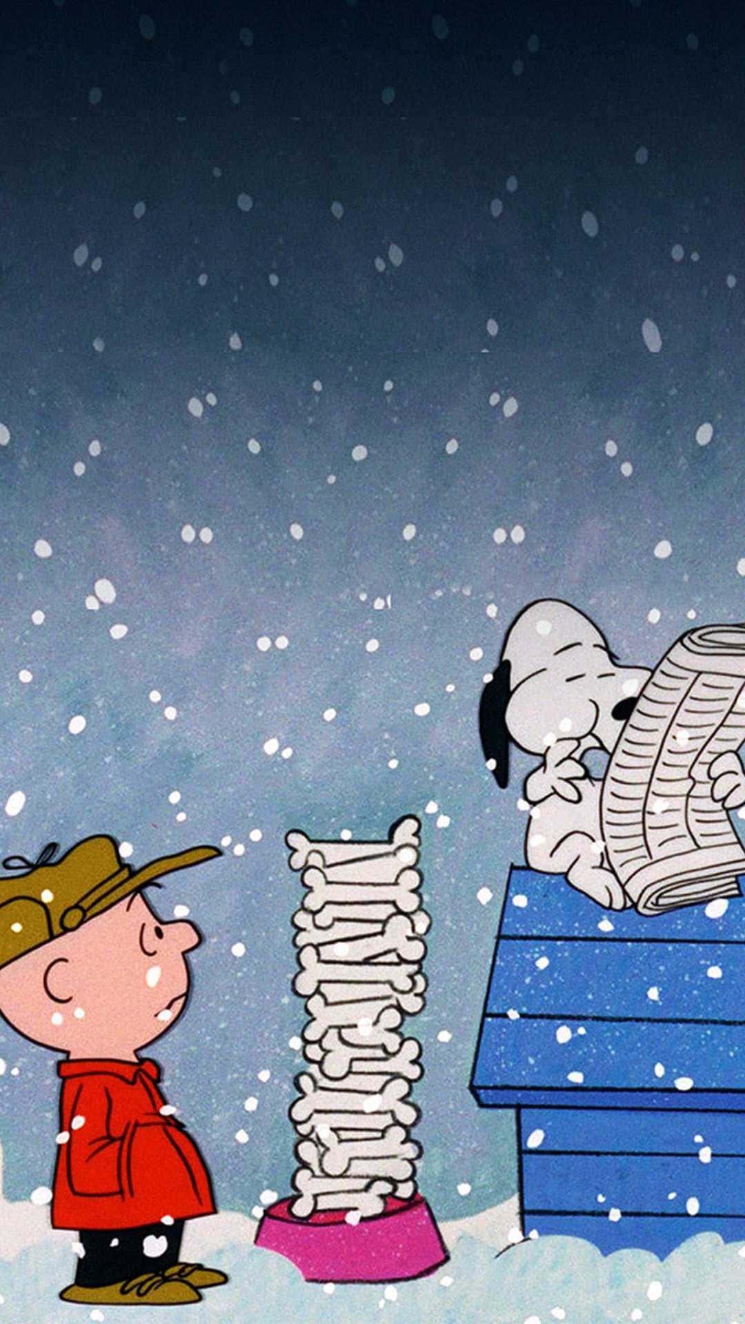 Download Snoopy And Charlie Brown Peanuts Christmas Wallpaper
