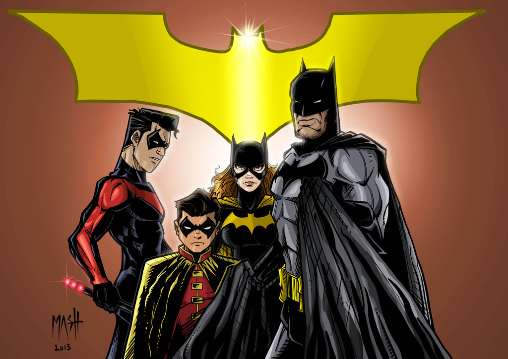 Batman Family Colors By Rexbegonia