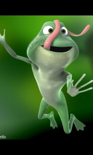 Bigger Funny Frog 3d Live Wallpaper For Android Screenshot