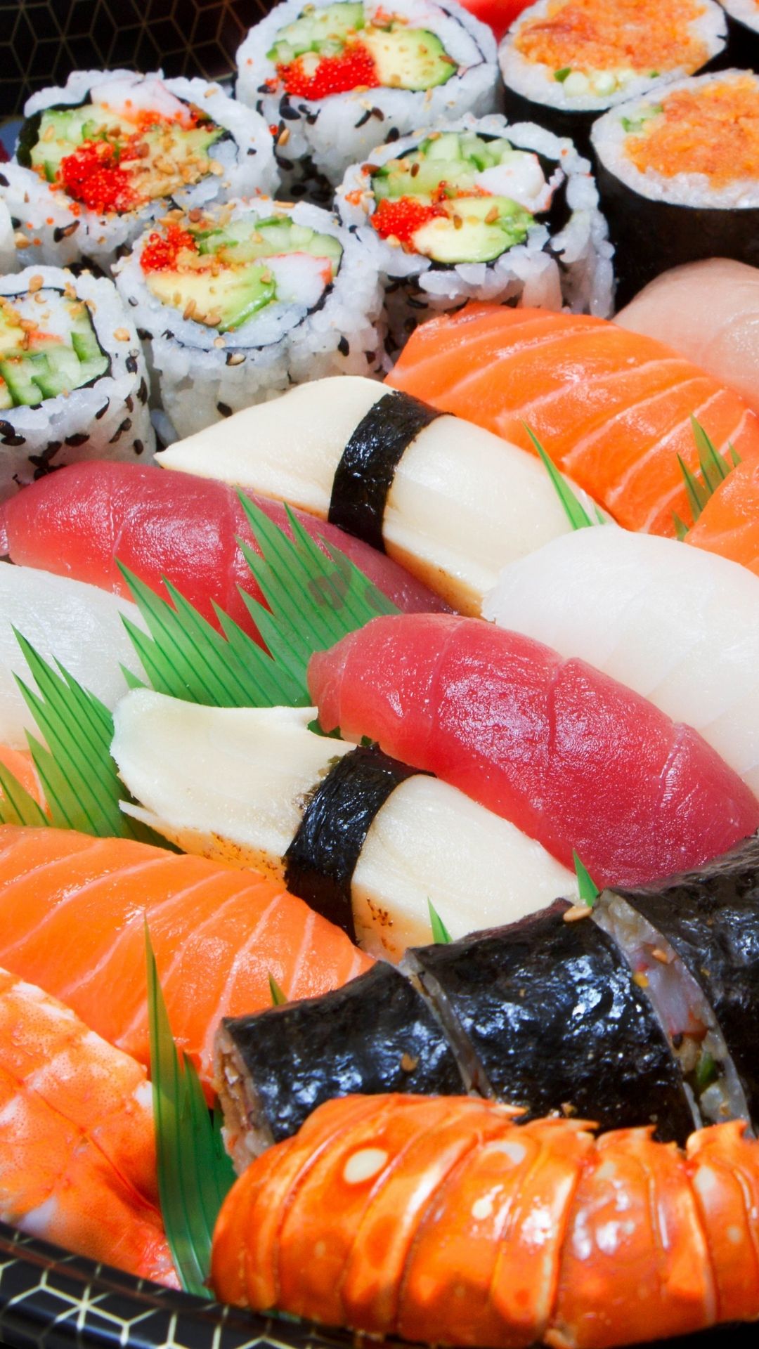 Sushi iPhone Wallpaper Top Background