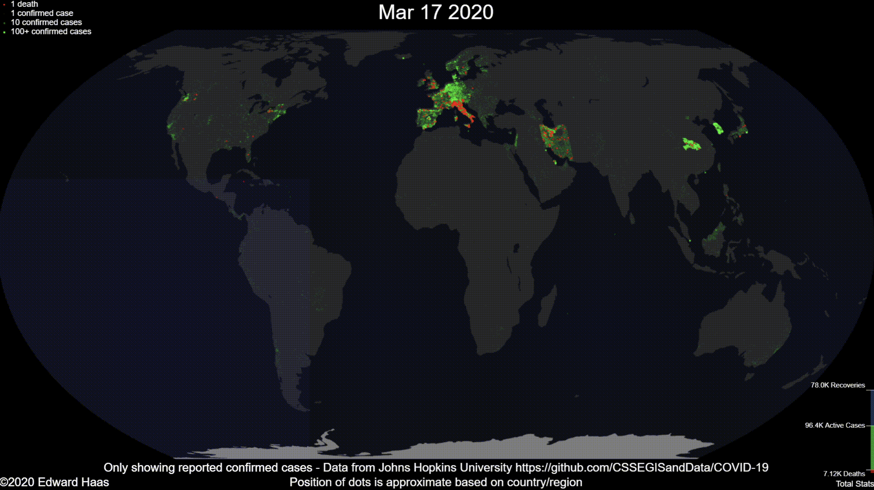 This Gif Shows The Spread Of Covid Across World Since