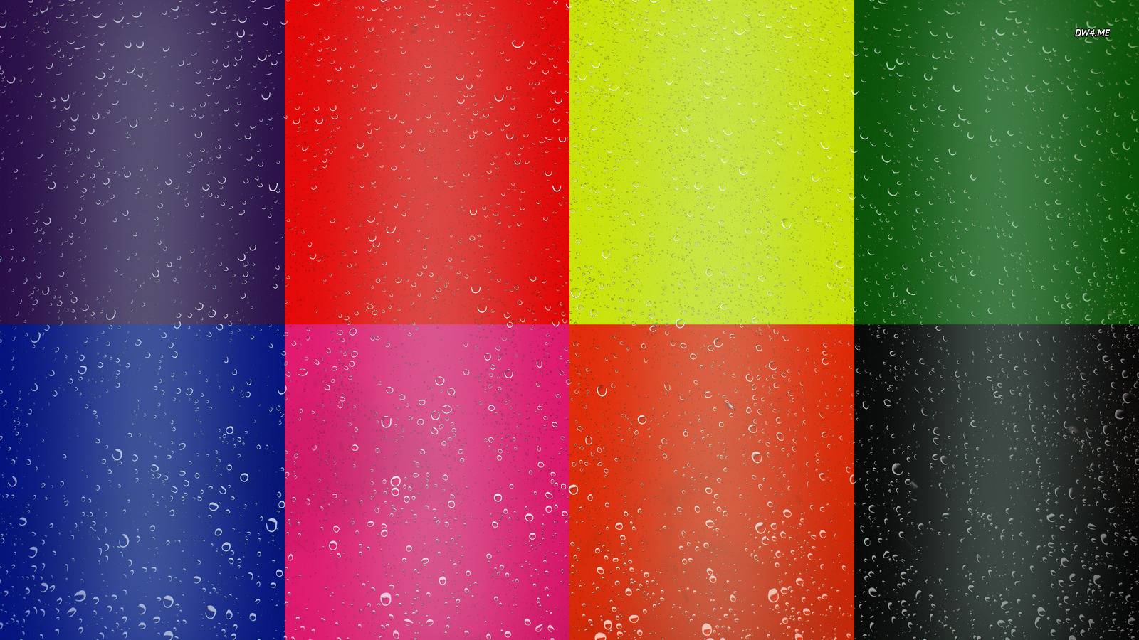 Wet Colorful Squares Wallpaper Abstract