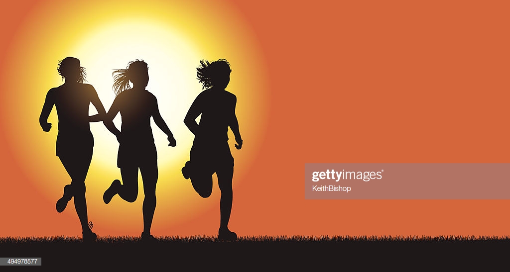 Girls Jogging Background High Res Vector Graphic Getty Image