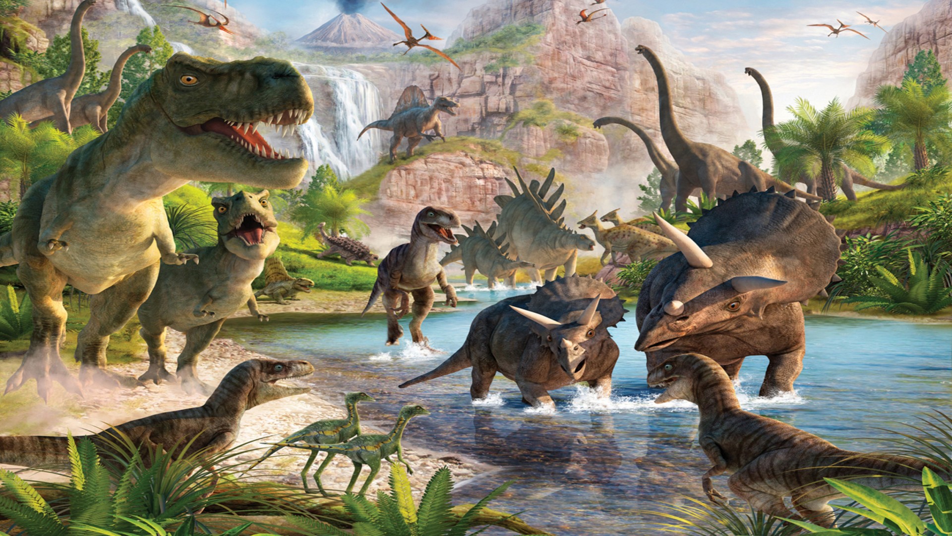 Dinosaurs Wallpaper For Desktop Full HD