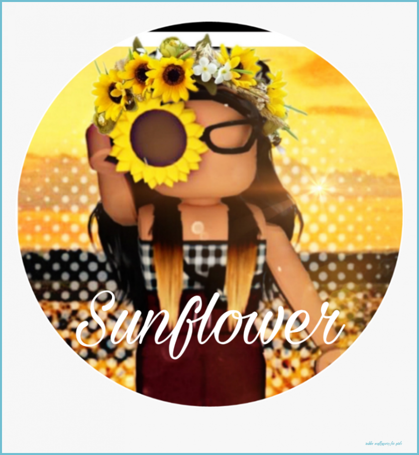 Download Roblox Girl Black Flower Wallpaper