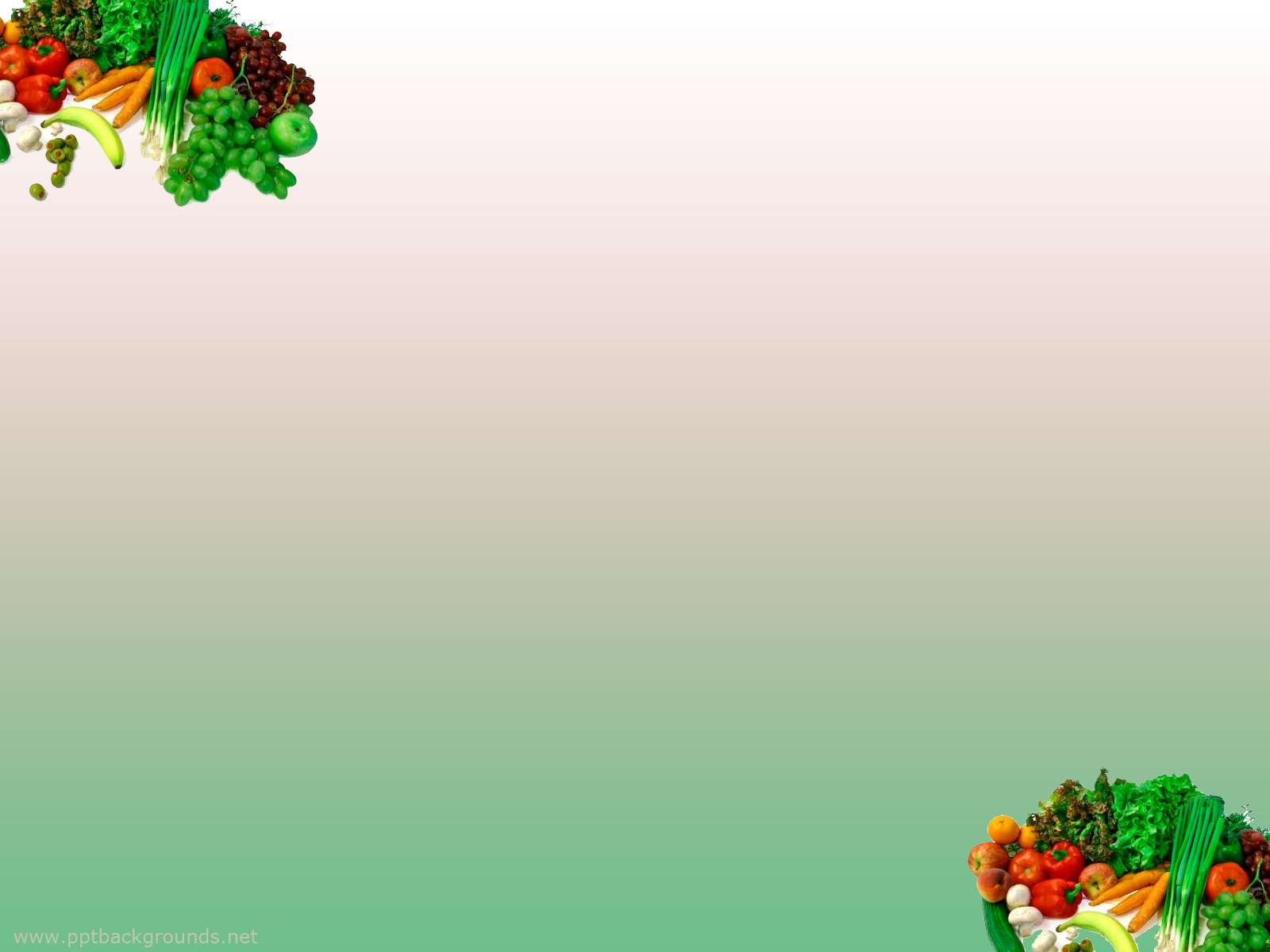 Fruits And Vegetables Background For Powerpoint Foods