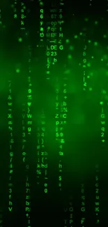Green Matrix Code Wallpaper