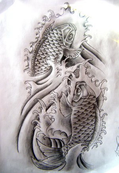 Guide To Koi Fish Tattoo Designs Meaning Color Direction with 80  Examples  Tattoo Stylist