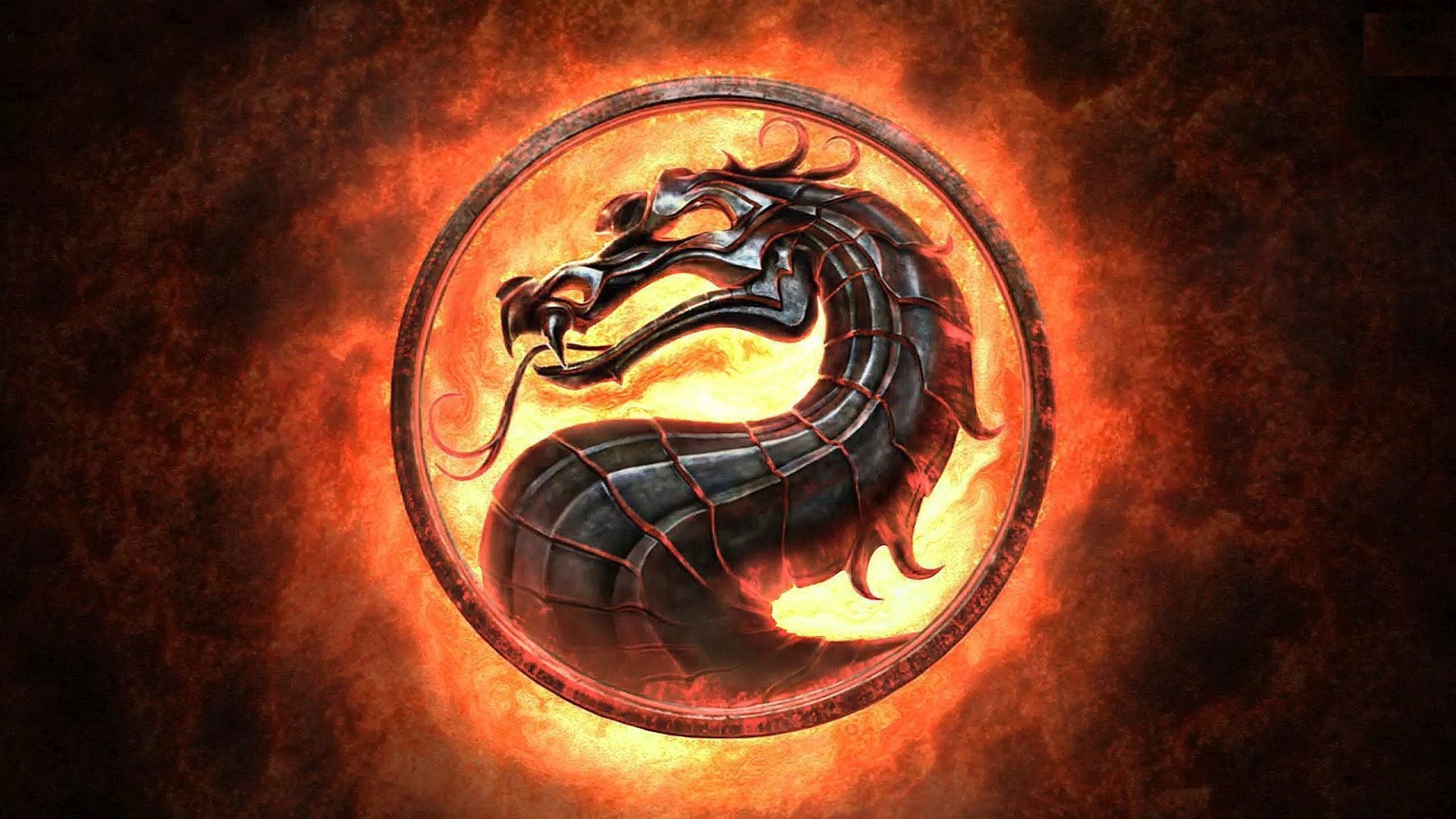 Mortal Kombat Dragon Logo Game Wallpaper Desktop HD