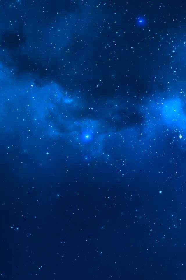 Blue Stars Outer Space Galaxy Wallpaper