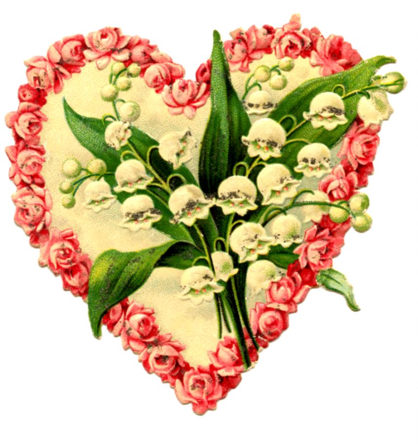 Beautiful Love Heart Glass Valentine Scene Wallpaper