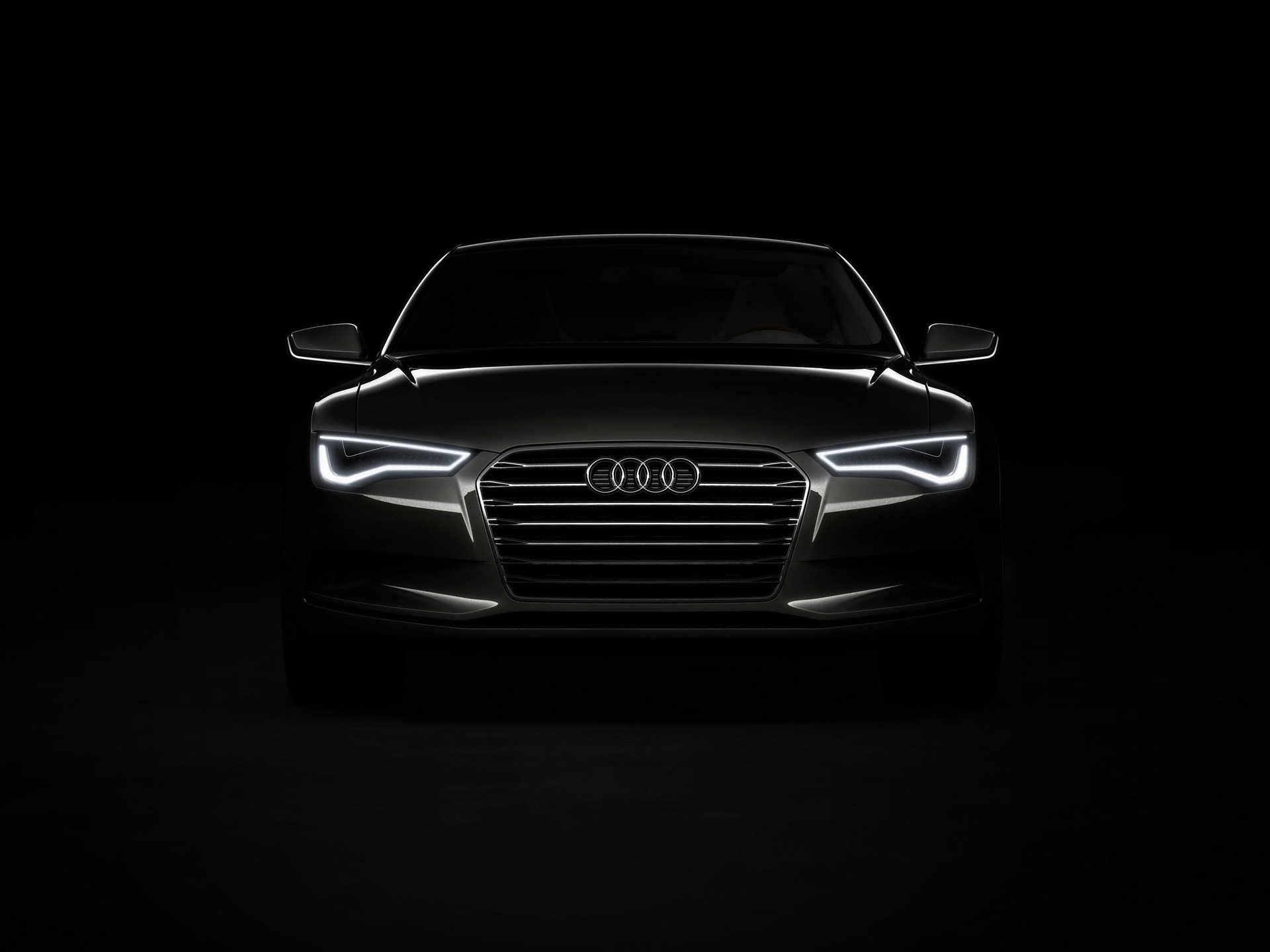 Audi Sportback Concept Front Lights Black Wallpaper