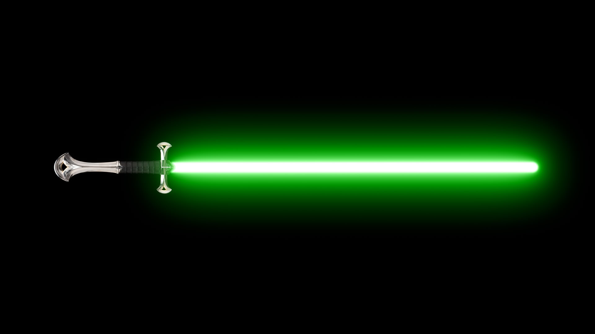 Green Lightsaber HD Wallpaper