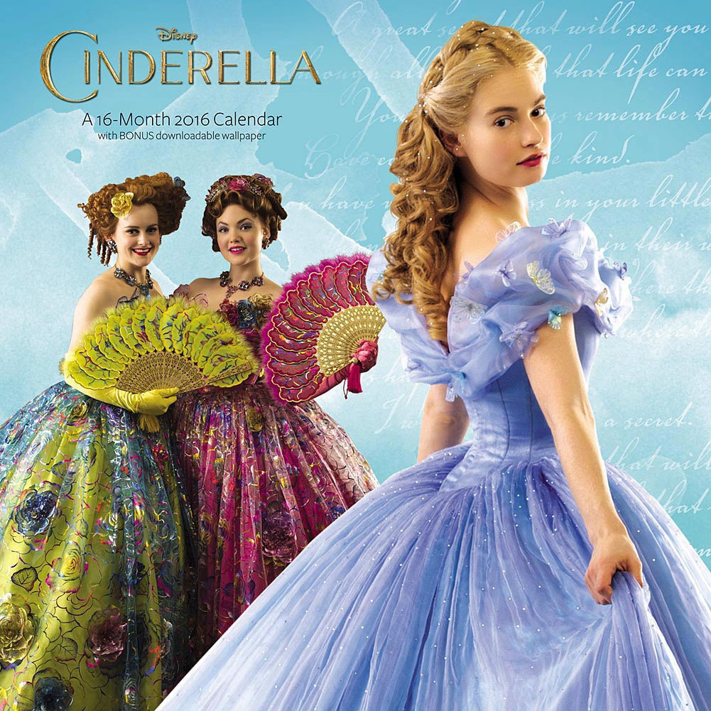 Walt Disney Cinderella Live Action Movie Month Wall Calendar