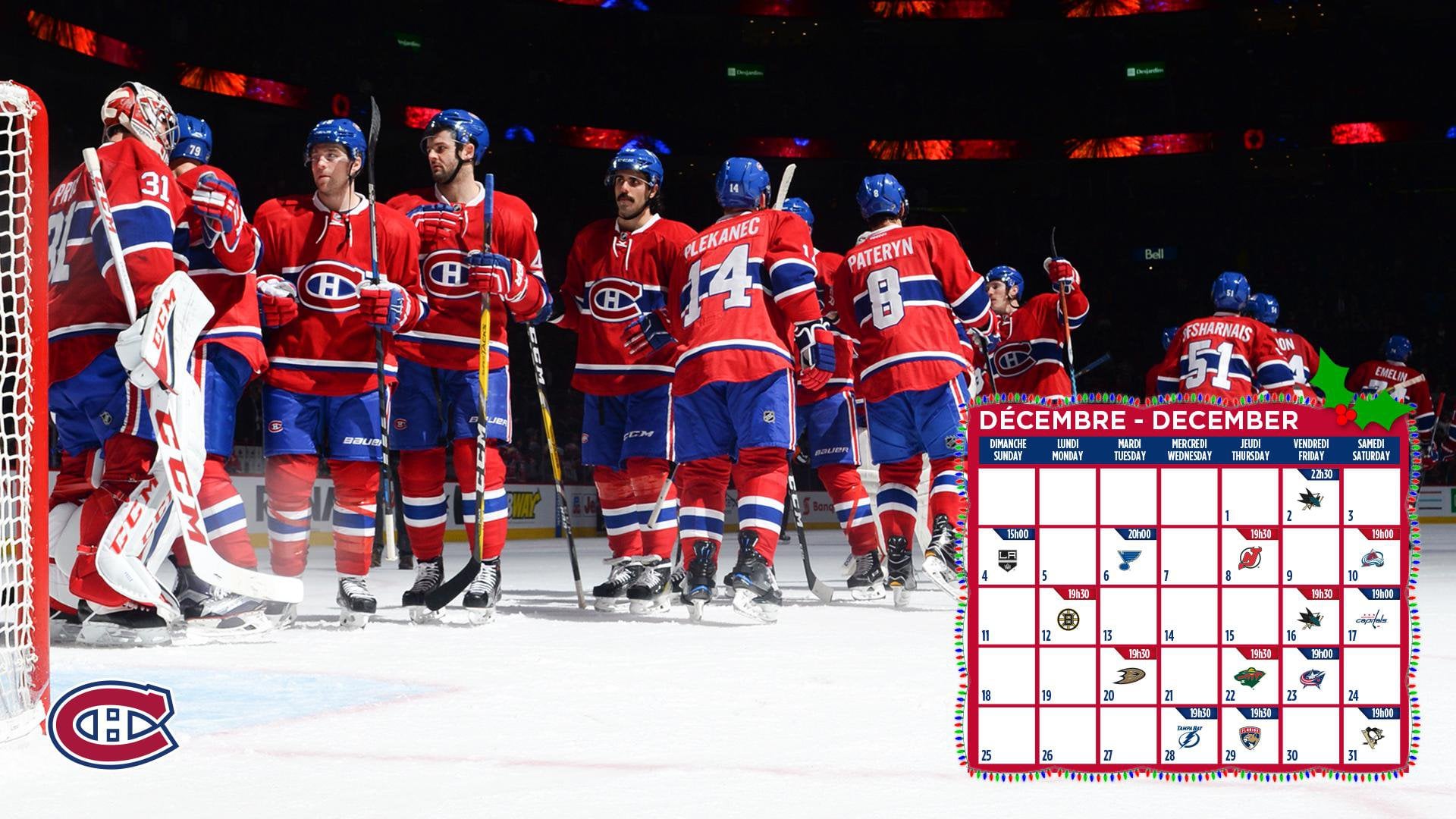 The Official Montreal Canadiens Desktop Wallpaper For December