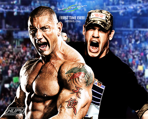Wallpaper Wwe Superstars Wrestlemania John Cena Vs Batista