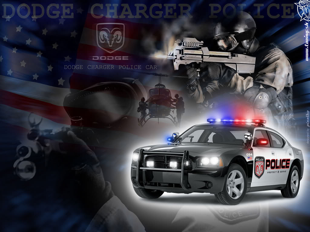 Police Charger Background Wallpaper