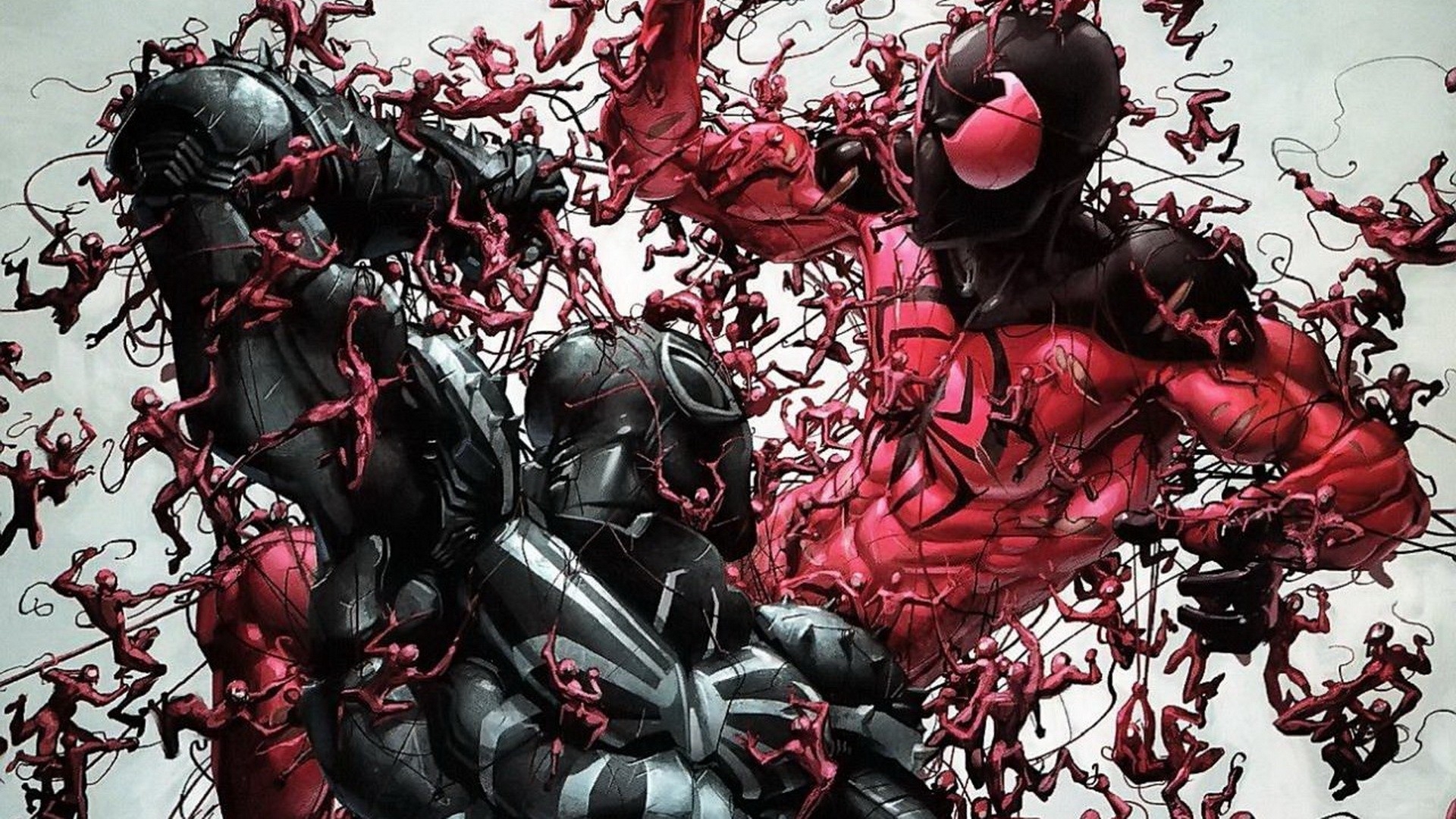 venom carnage marvel comics marvel scarlet spider 1920x1080 wallpaper 1920x1080