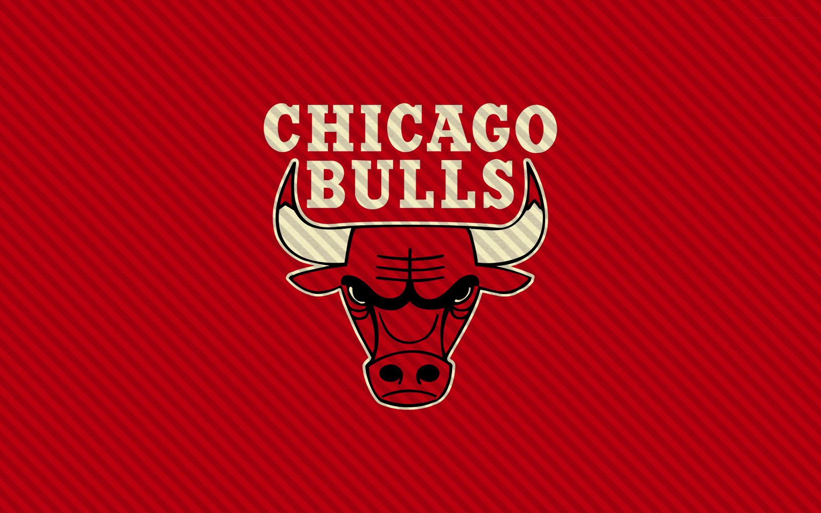 Chicago Bulls Logo Wallpaper Red Background