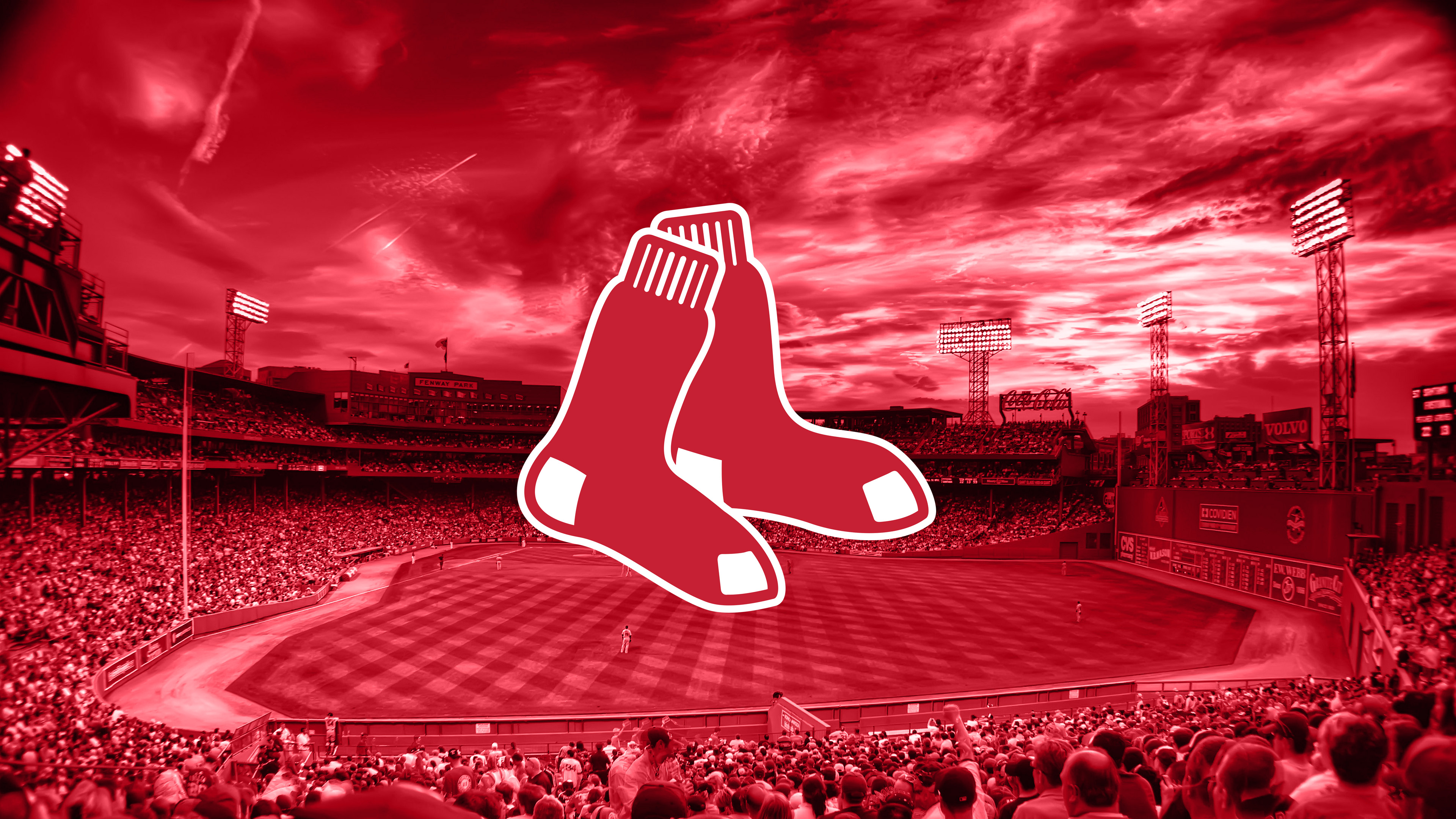 Mlb Boston Red Sox Logo 4k Wallpaper