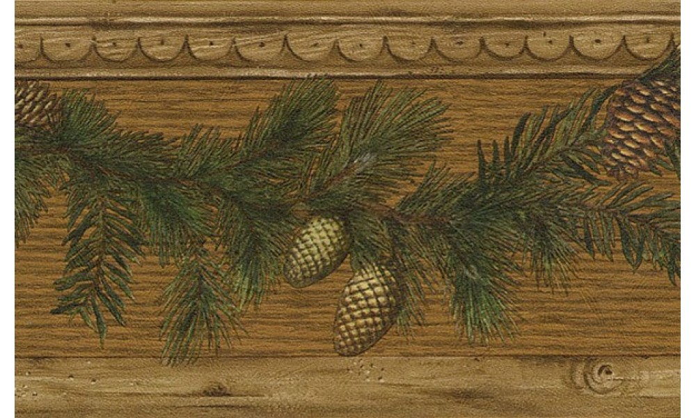 Free download Home Brown Pine Cone Wood Wallpaper Border [1000x600] for