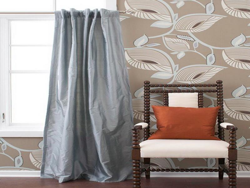 Bold Floral Blue Gray Wallpaper Your Dream Home