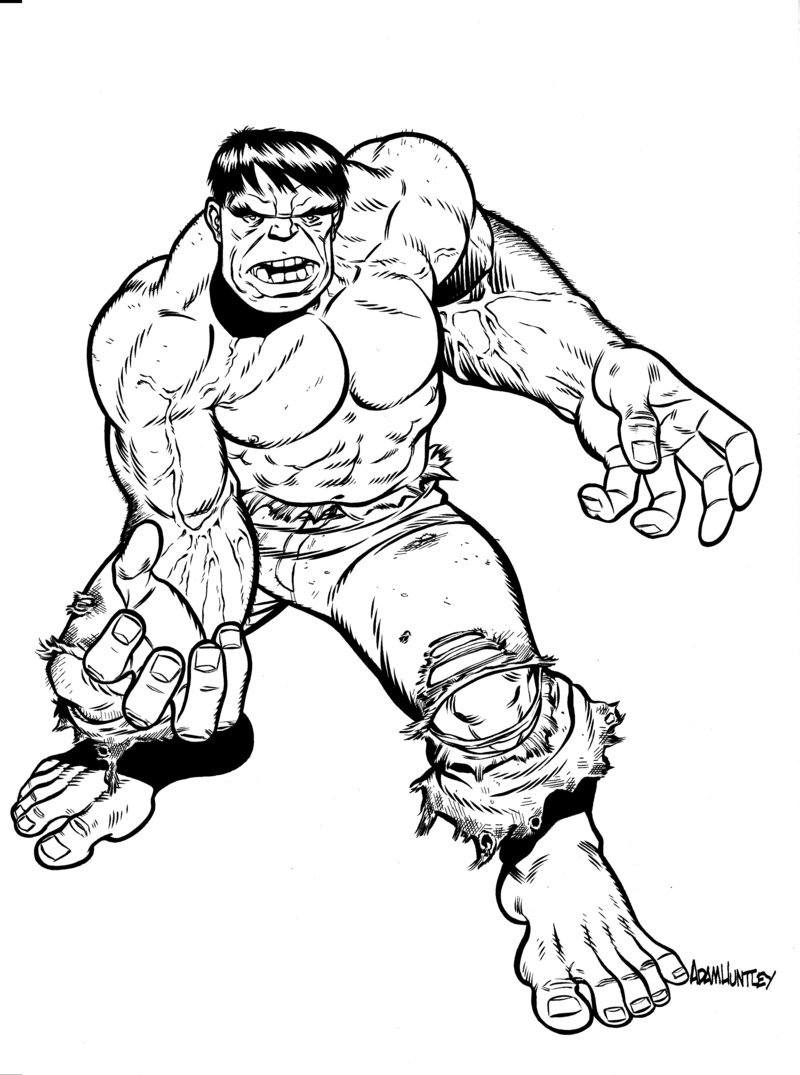 Incredible Hulk Coloring S To Print