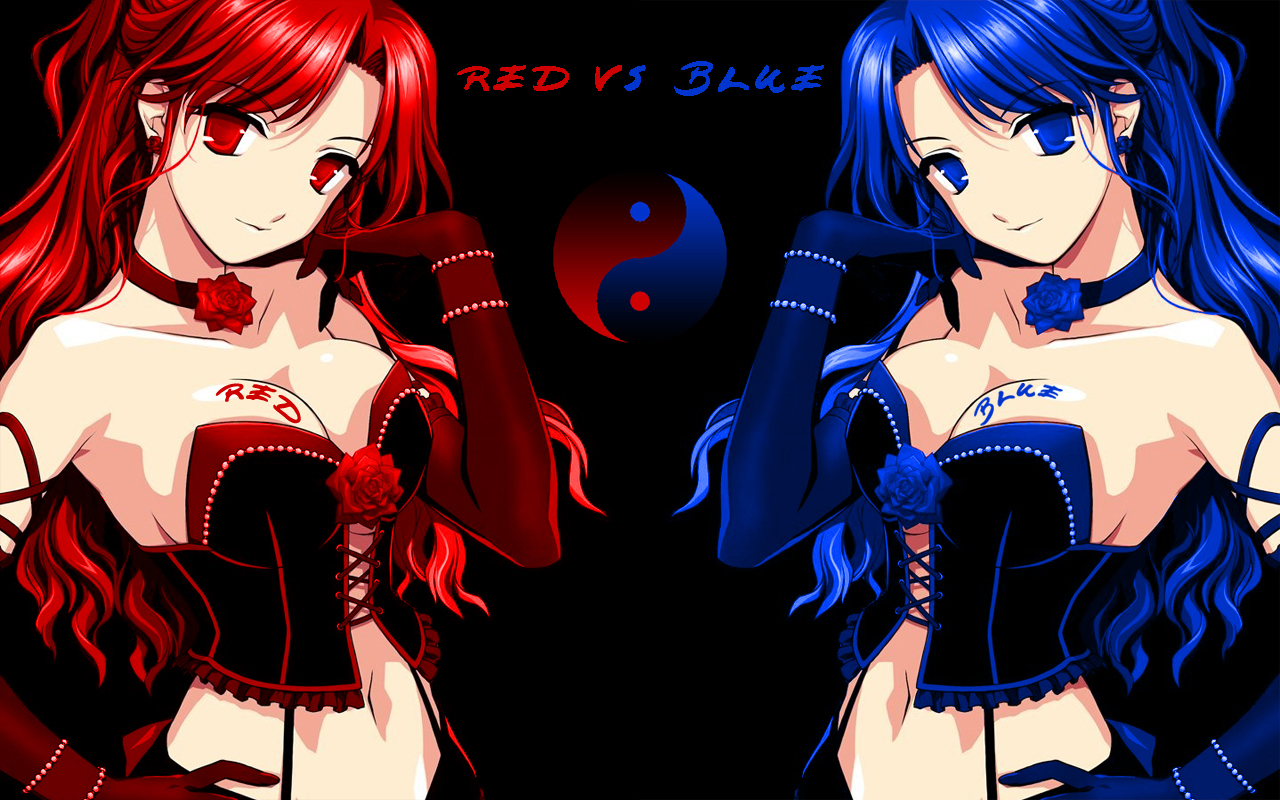 red vs blue wallpaper by edualcp customization wallpaper other 2010