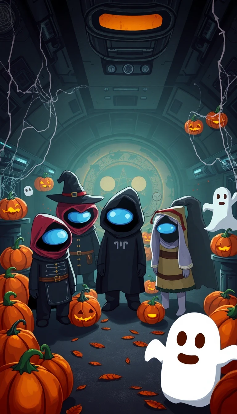 Amomg Us Halloween Wallpaper