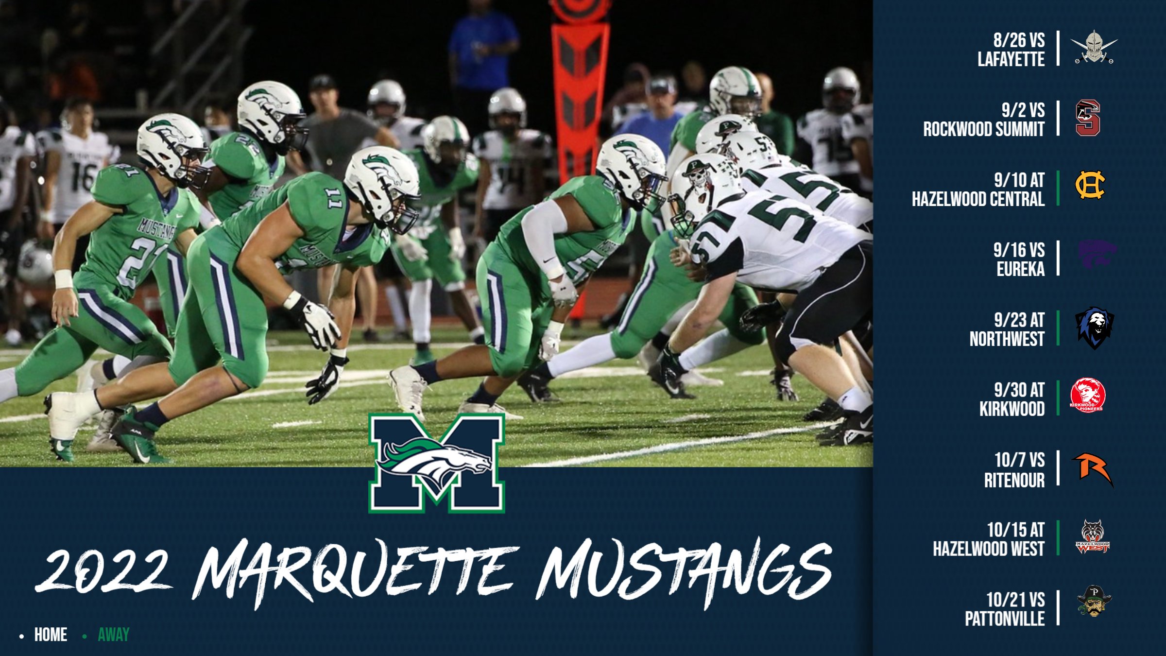 Marquette Mustangs football team in action during the 2022 season
