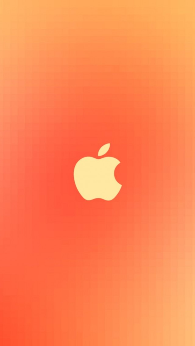 Apple Wallpaper Orange Logo