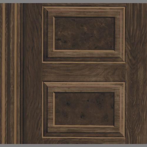 Wood Grain Faux Panel Wallpaper Ae2213 Clearance