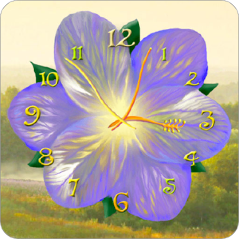 Flower Clock Live Wallpaper Android