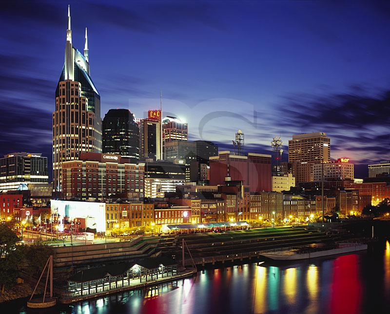 Nashville Skyline At Dusk Wallpaper X