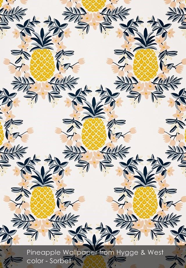Pineapple Wallpaper From Hygge Fruit Punch