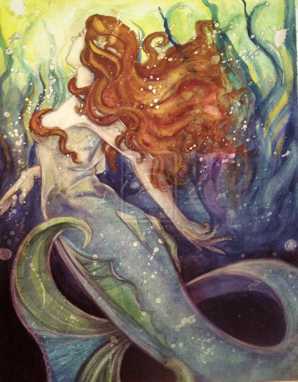 Vintage Mermaid By Kara Lija